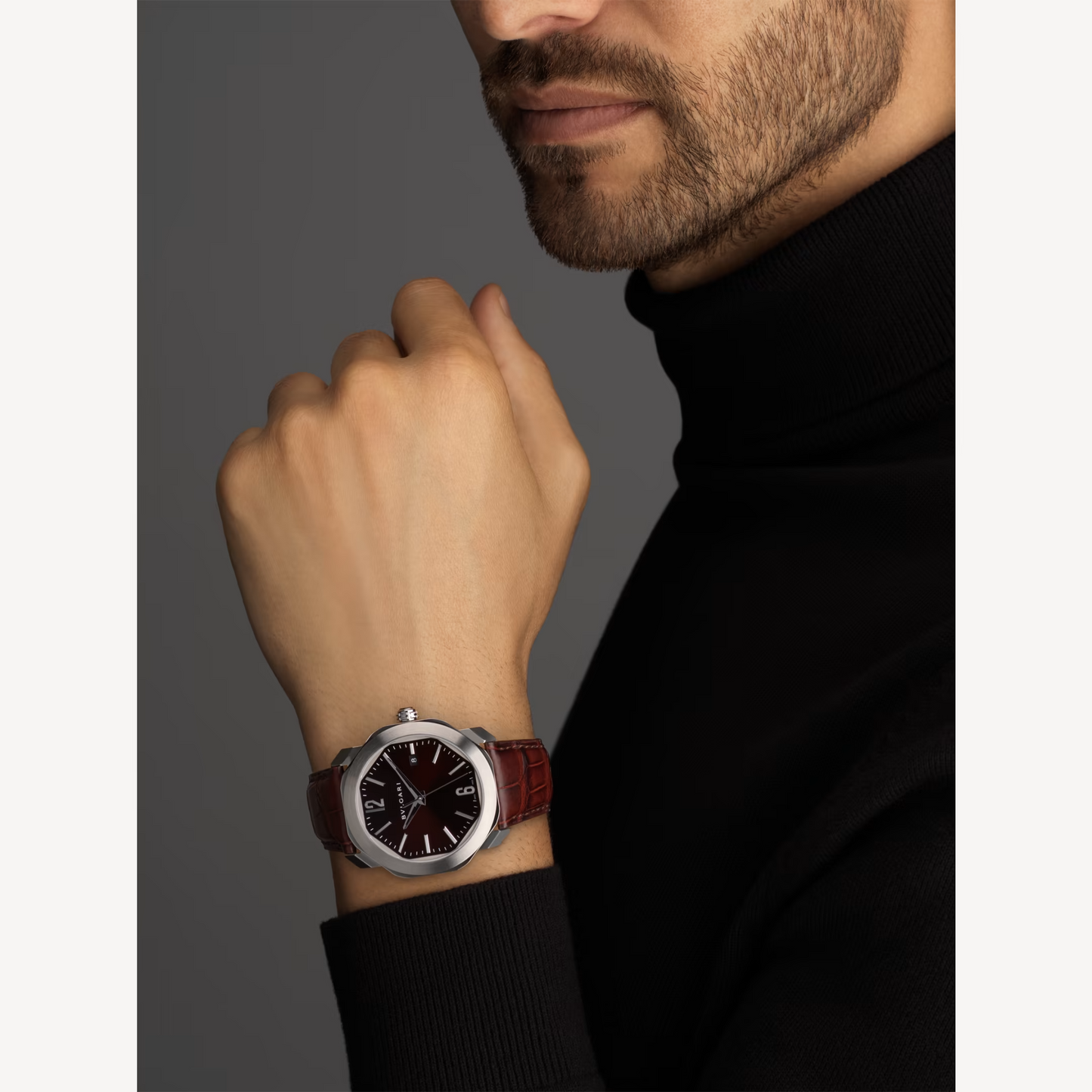 Bvlgari Octo Roma - 41 MM - Stainless Steel - Dark Brown Dial - 102705