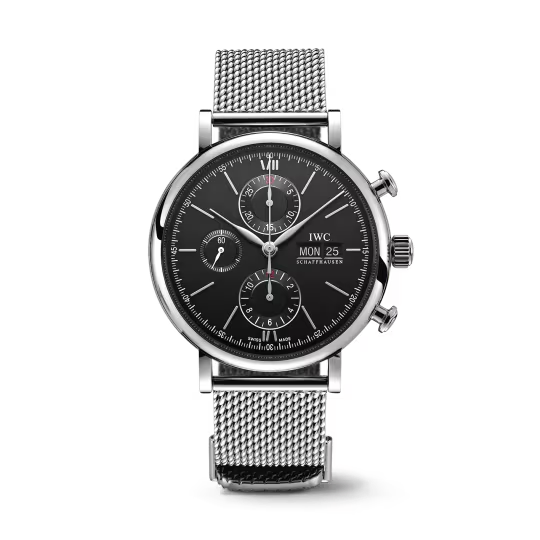 IWC Portofino - Chronograph - Steel - 42 MM - Black Dial - IW391030