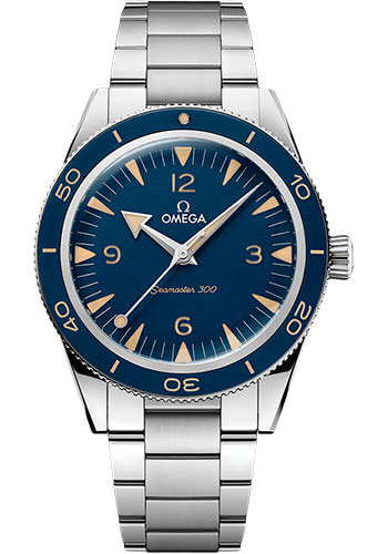 Omega Seamaster Stainless Steel 41 MM - Stainless Steel Bracelet - Blue Dial - 234.30.41.21.03.001
