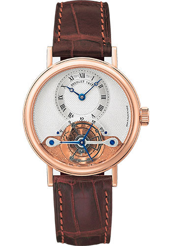 Breguet Classique Grande Complication Rose Gold 36 MM - Brown Leather Strap - Silver Dial - 3357BR/12/986