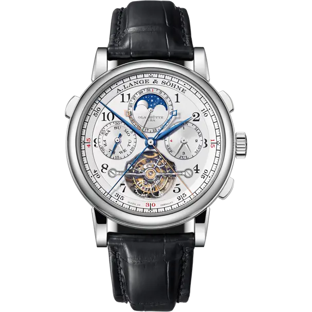 A.Lange & Söhne Turbograph Perpetual - Moonphase - 43 MM - Platinum - White Dial - 706.025FE