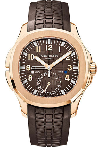 Patek Philippe Aquanaut - Travel Time - 40.8MM - Rose Gold - 5164R-001