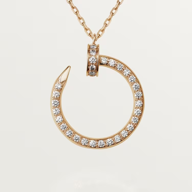 Cartier Juste Un Clou Necklace - Rose Gold Diamonds - B7224894