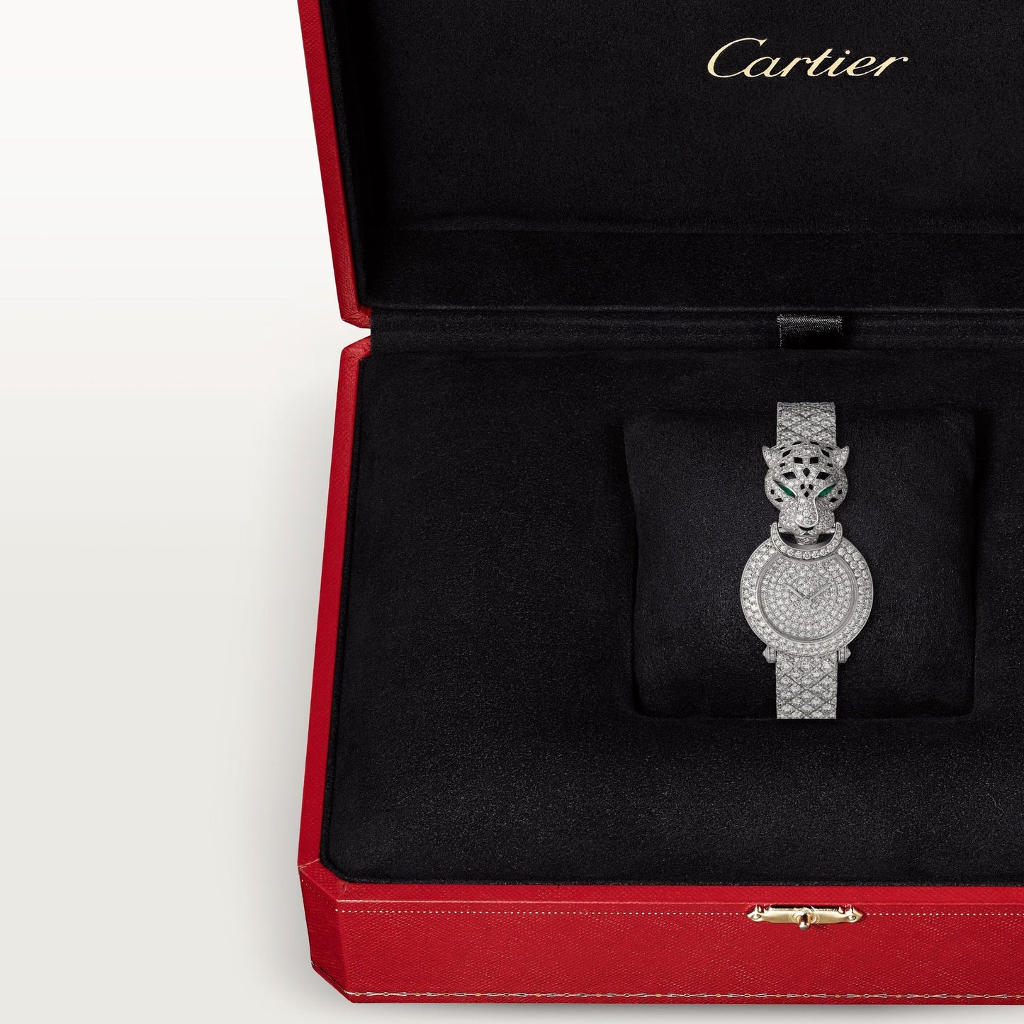 Cartier Panthére De Cartier White Gold Diamond (Small Model) 23 MM - White Gold Diamond Bracelet - White Gold Diamond Bezel - White Gold Diamond Dial - HPI01425