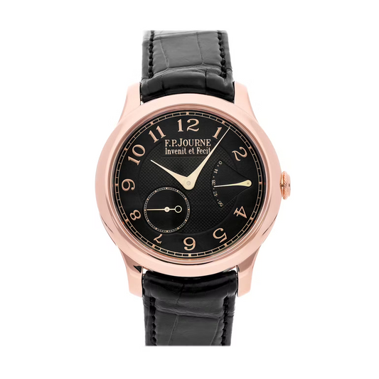 F.P. Journe Boutique Chronometre Souverain Boutique Edition Rose Gold 40 MM - Black Leather Strap - Black Dial - CS G 40 BOUTIQUE
