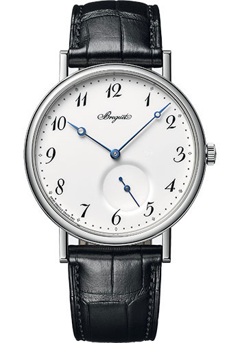 Breguet Classique White Gold 40 MM - Black Leather Strap - White Dial - 7147BB/29/9WU