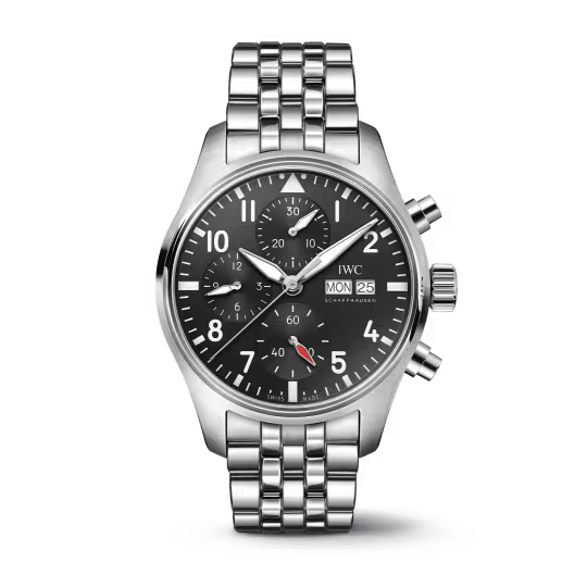 IWC Pilot's - Chronograph - Steel - 41 MM - Black Dial - IW388113