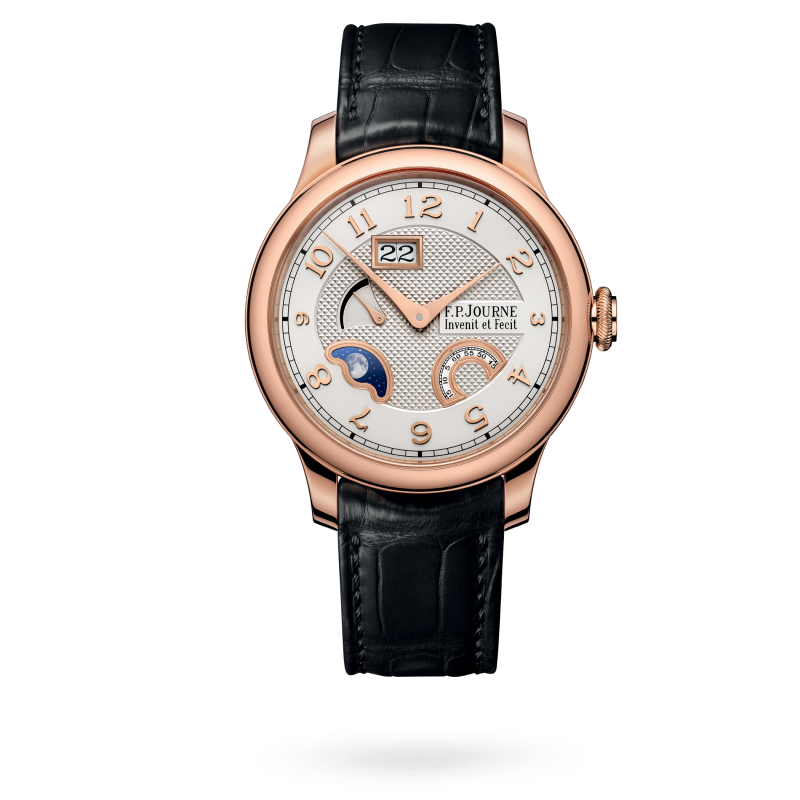 F.P. Journe Classique Divine Rose Gold 40 MM - Black Leather Strap - Silver Dial - Divine