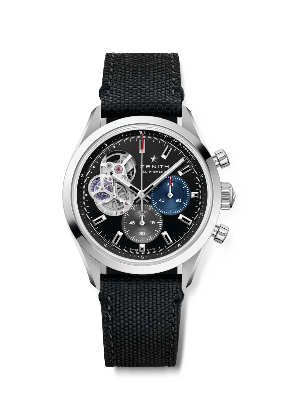 Zenith CHRONOMASTER Open - 39.5 MM - Stainless Steel - Black Dial - 03.3300.3604/21.C822