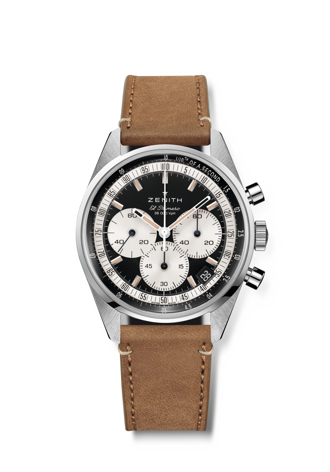 Zenith CHRONOMASTER EP Original - 38 MM - Stainless Steel - Black Dial - 03.3200.3600/21.C903