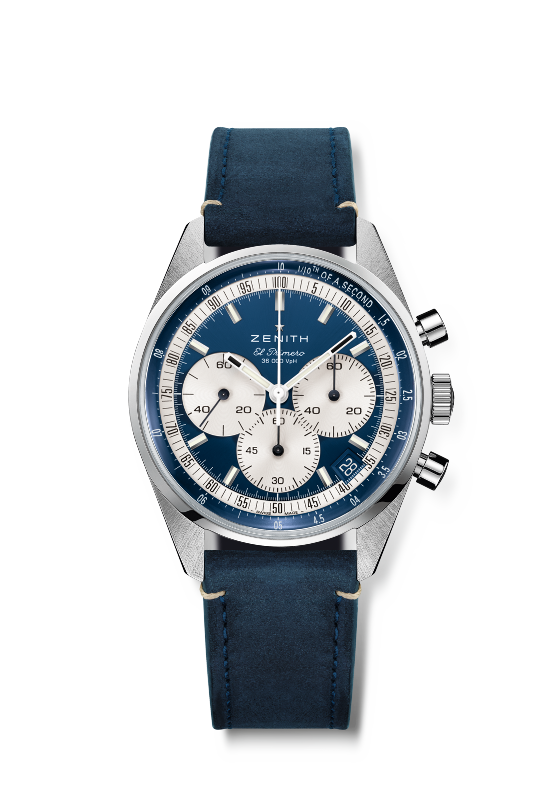 Zenith CHRONOMASTER EP Original - 38 MM - Stainless Steel - Blue Dial - 03.3200.3600/51.C902