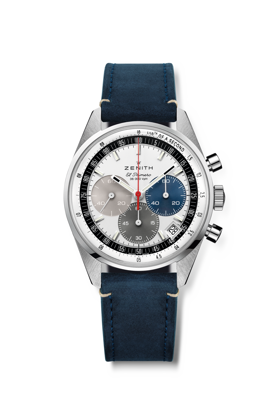 Zenith CHRONOMASTER EP Original - 38 MM - Stainless Steel - White Dial - 03.3200.3600/69.C902