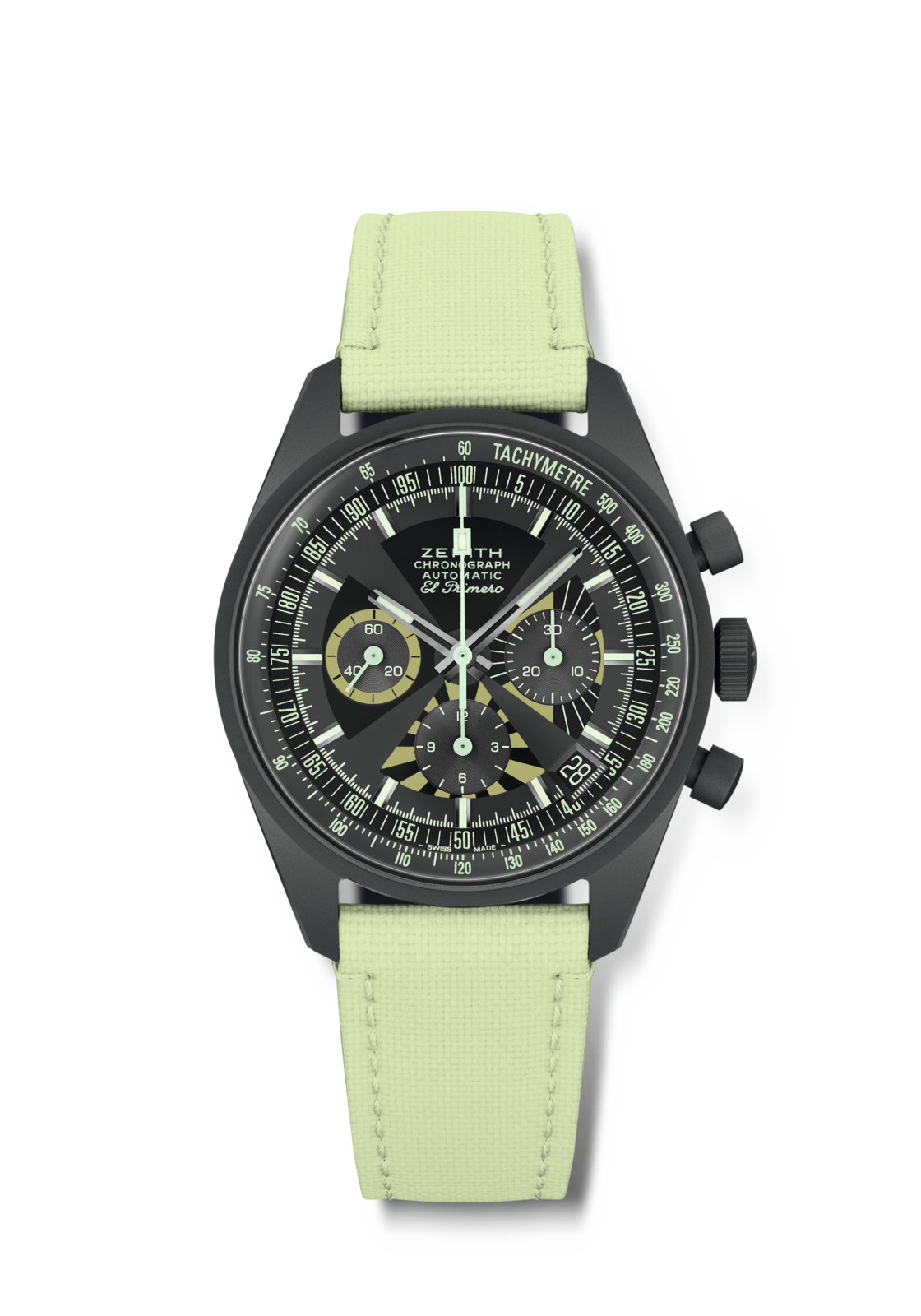 Zenith CHRONOMASTER Revival "Poker Chip" - 38 MM - Titanium - Black Dial - 97.G383.400/38.C881