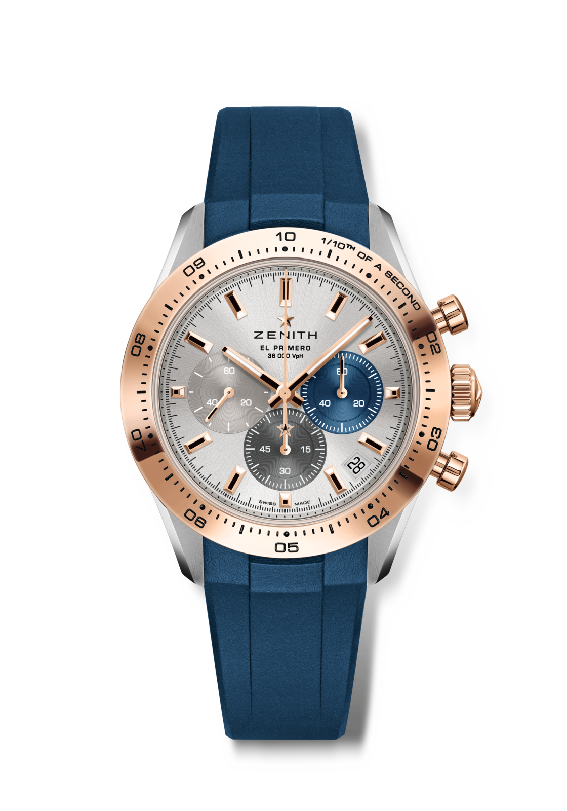 Zenith CHRONOMASTER Sport - 41 MM - Stainless Steel and Rose Gold - Silver Dial - 51.3100.3600/69.R950