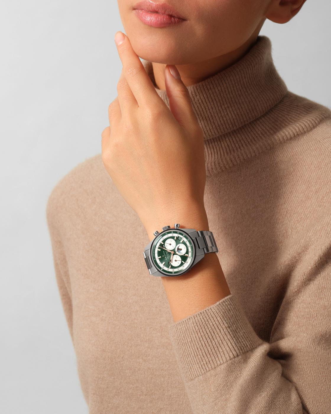 Zenith CHRONOMASTER Original - 38 MM - Stainless Steel - Green Dial - 03.3400.3610/40.M3200