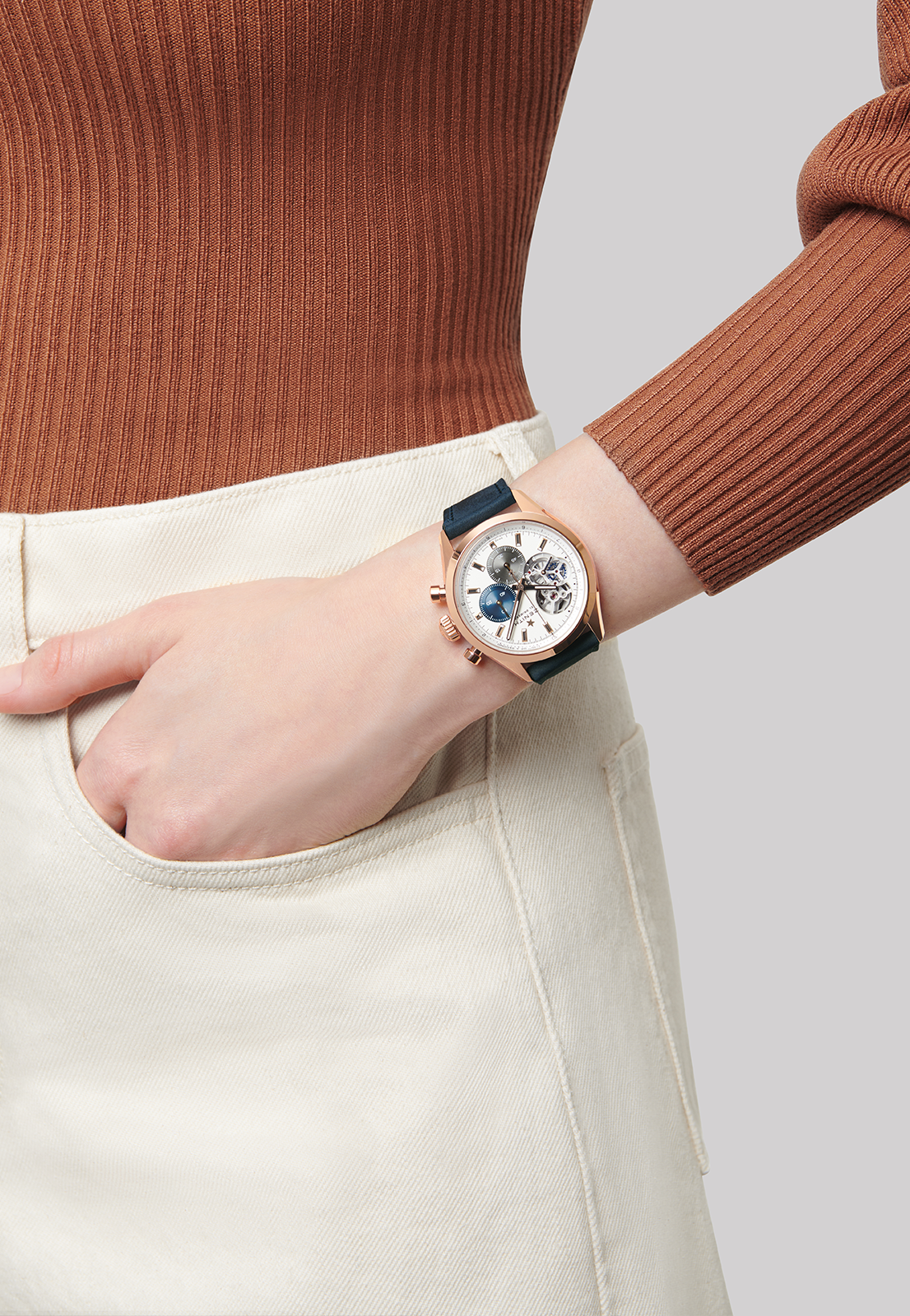 Zenith CHRONOMASTER Open - 39.5 MM - Rose Gold - White Dial - 18.3300.3604/69.C922