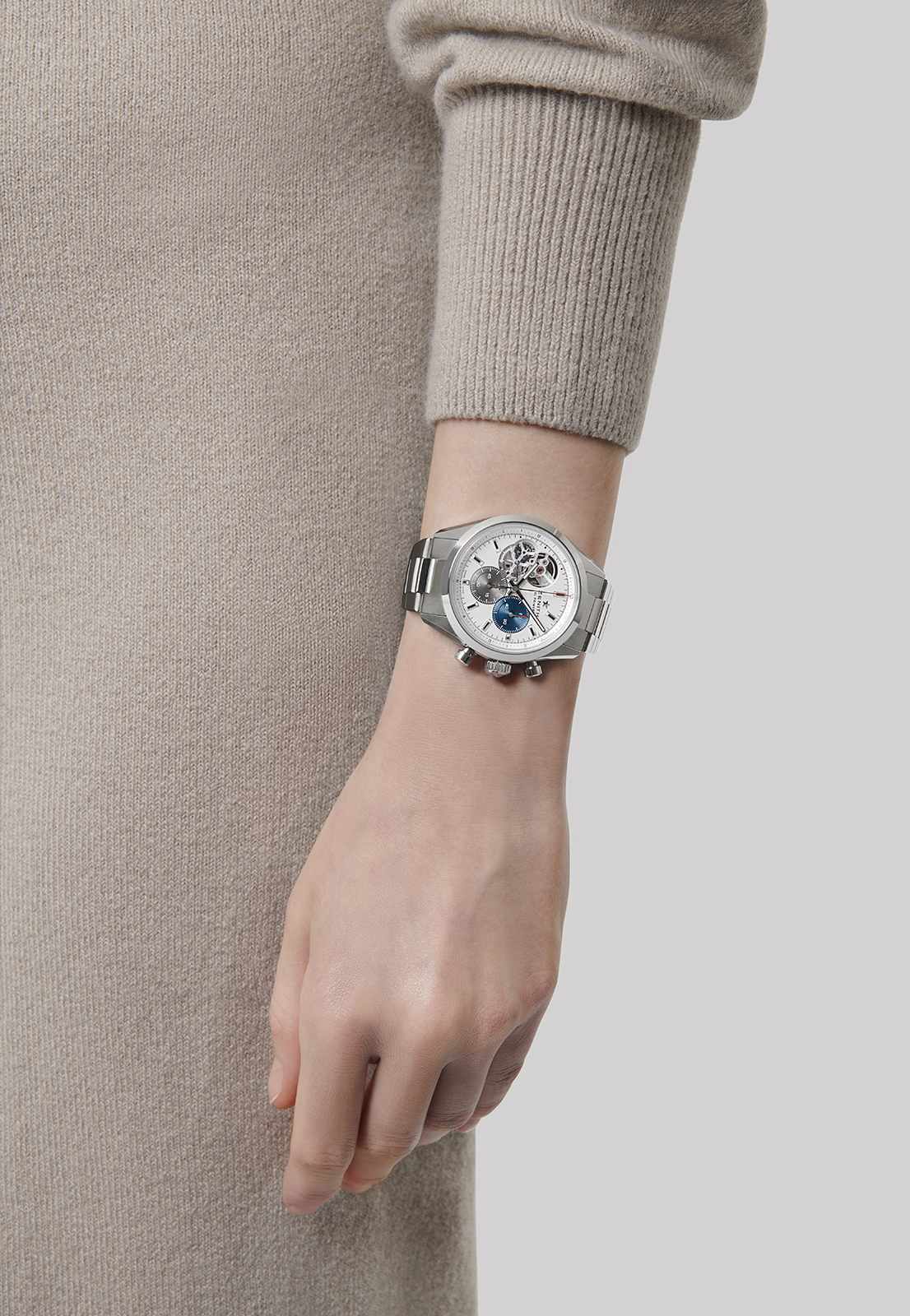 Zenith CHRONOMASTER Open - 39.5 MM - Stainless Steel - Silver Dial - 03.3300.3604/69.M3300