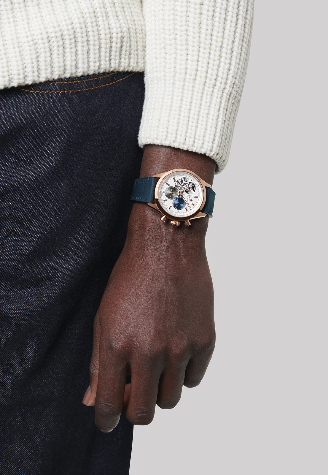 Zenith CHRONOMASTER Open - 39.5 MM - Rose Gold - White Dial - 18.3300.3604/69.C922