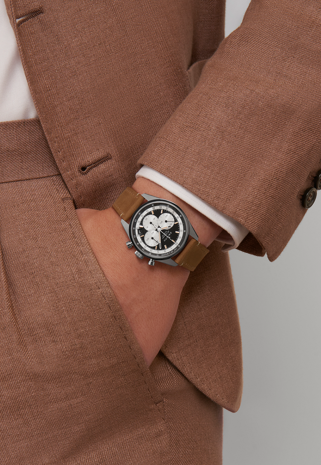 Zenith CHRONOMASTER EP Original - 38 MM - Stainless Steel - Black Dial - 03.3200.3600/21.C903