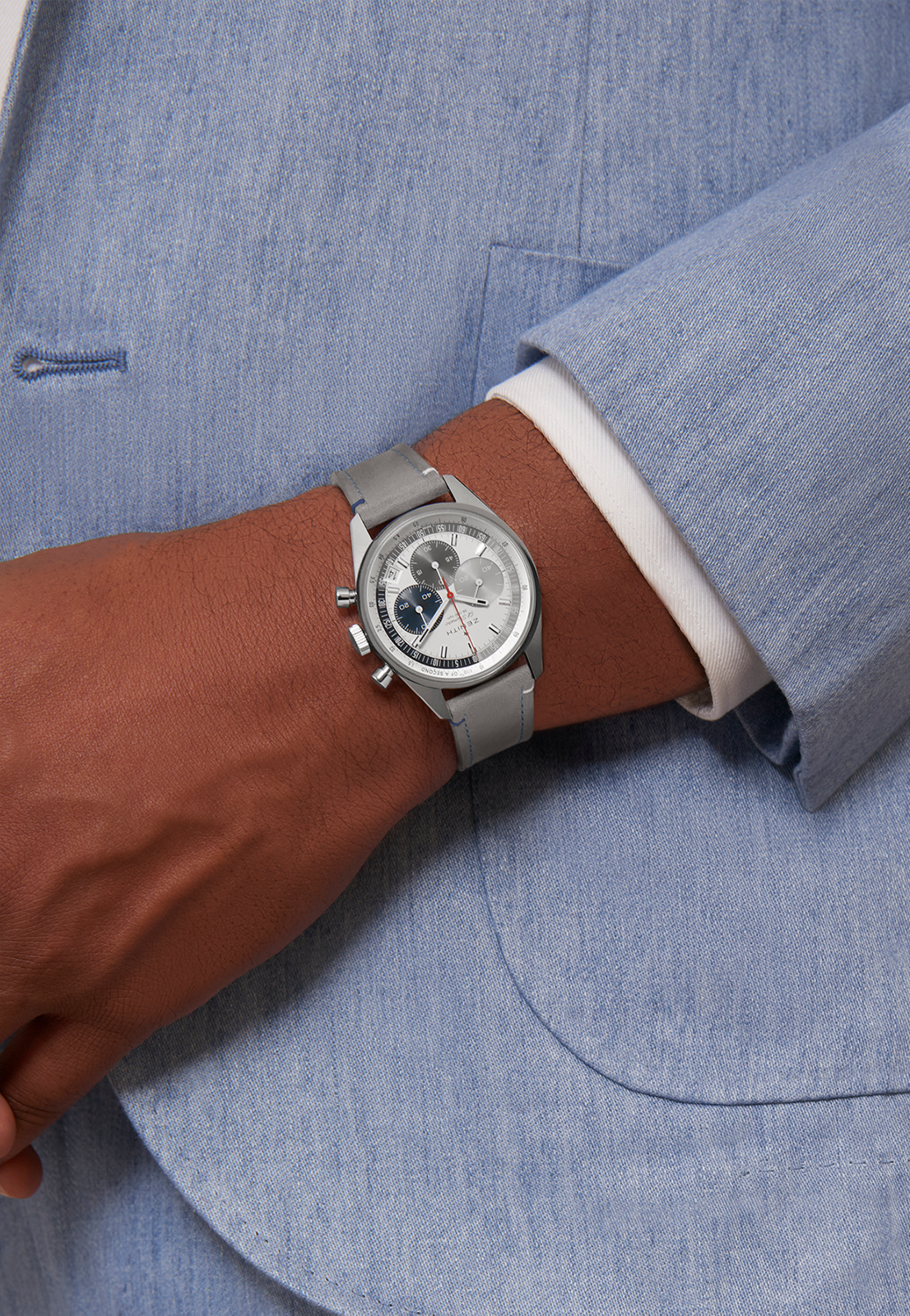 Zenith CHRONOMASTER Original - 38 MM - Stainless Steel - White Dial - 03.3200.3600/34.C869