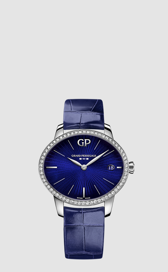Girard-Perregaux Cat's Eye Eternity Edition - 35.40 x 30.40 MM - Stainless Steel - Diamond Bezel - Blue Dial - 80484D11A432-BK4A