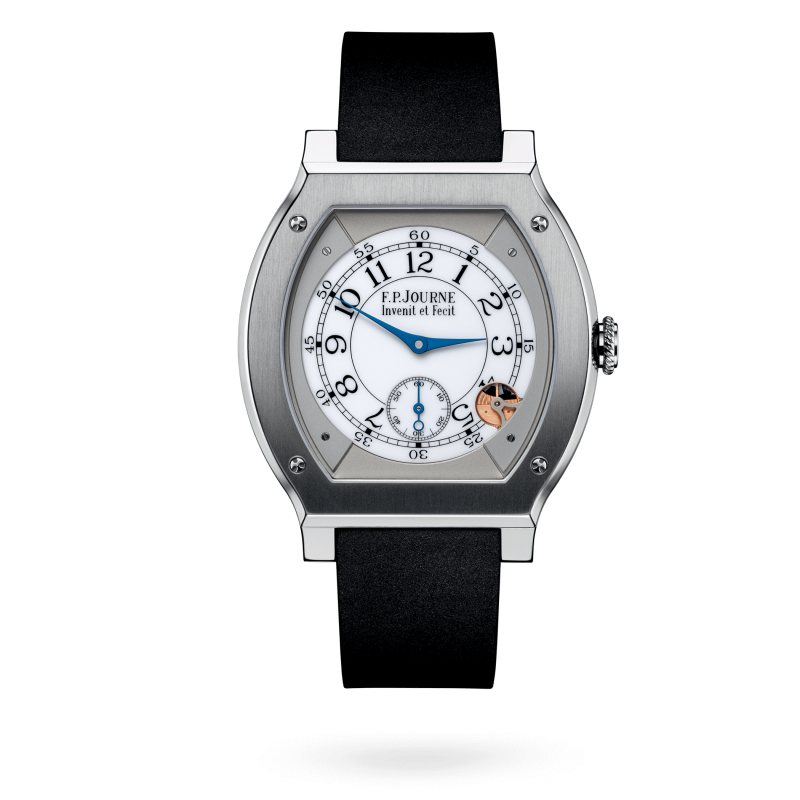 F.P. Journe Elégante Titanium 48 x 40 MM - Black Rubber Strap - White Dial - Élégante Titanium