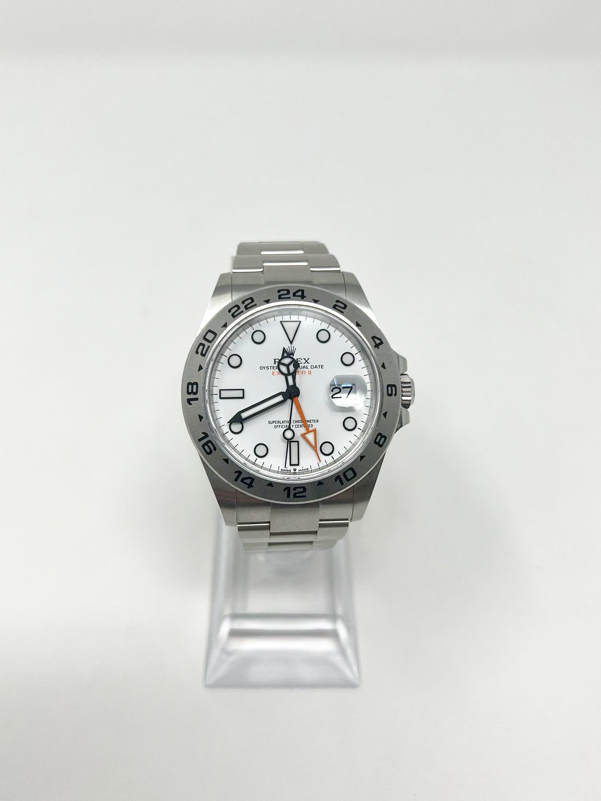 Rolex Stainless Steel Explorer II Watch - 42 MM - Oyster Bracelet - White Dial - 226570 w