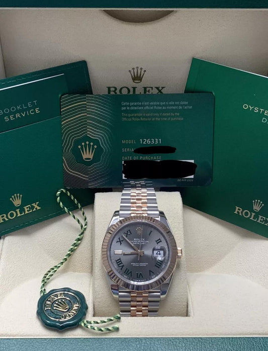 126331 41mm Datejust Rose Two-Tone Like-New Complete Set $15,950