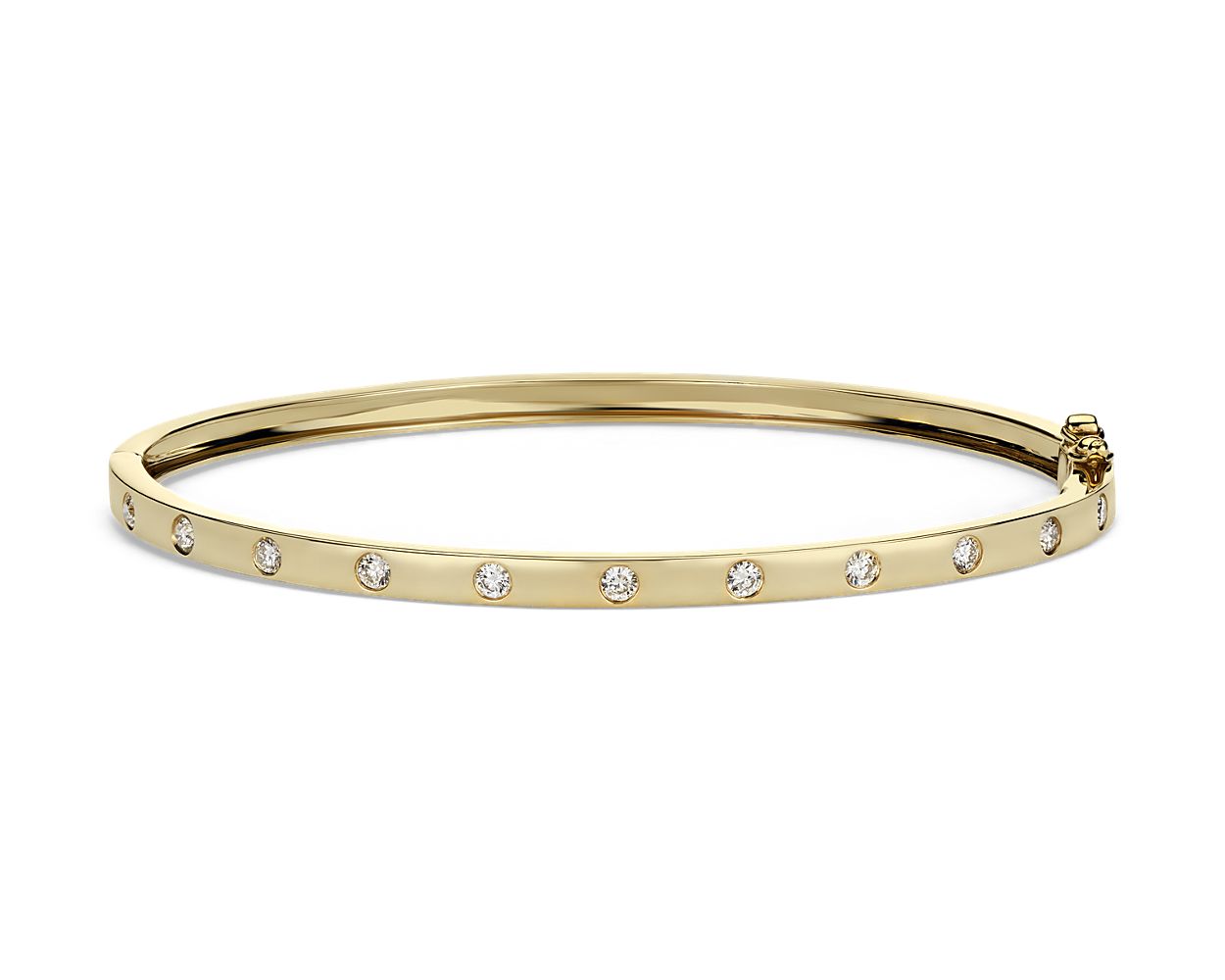 Diamond Bangle Bracelet - 14k Yellow Gold - 1 /2 Ct. Tw. - B-0045YG14 DB