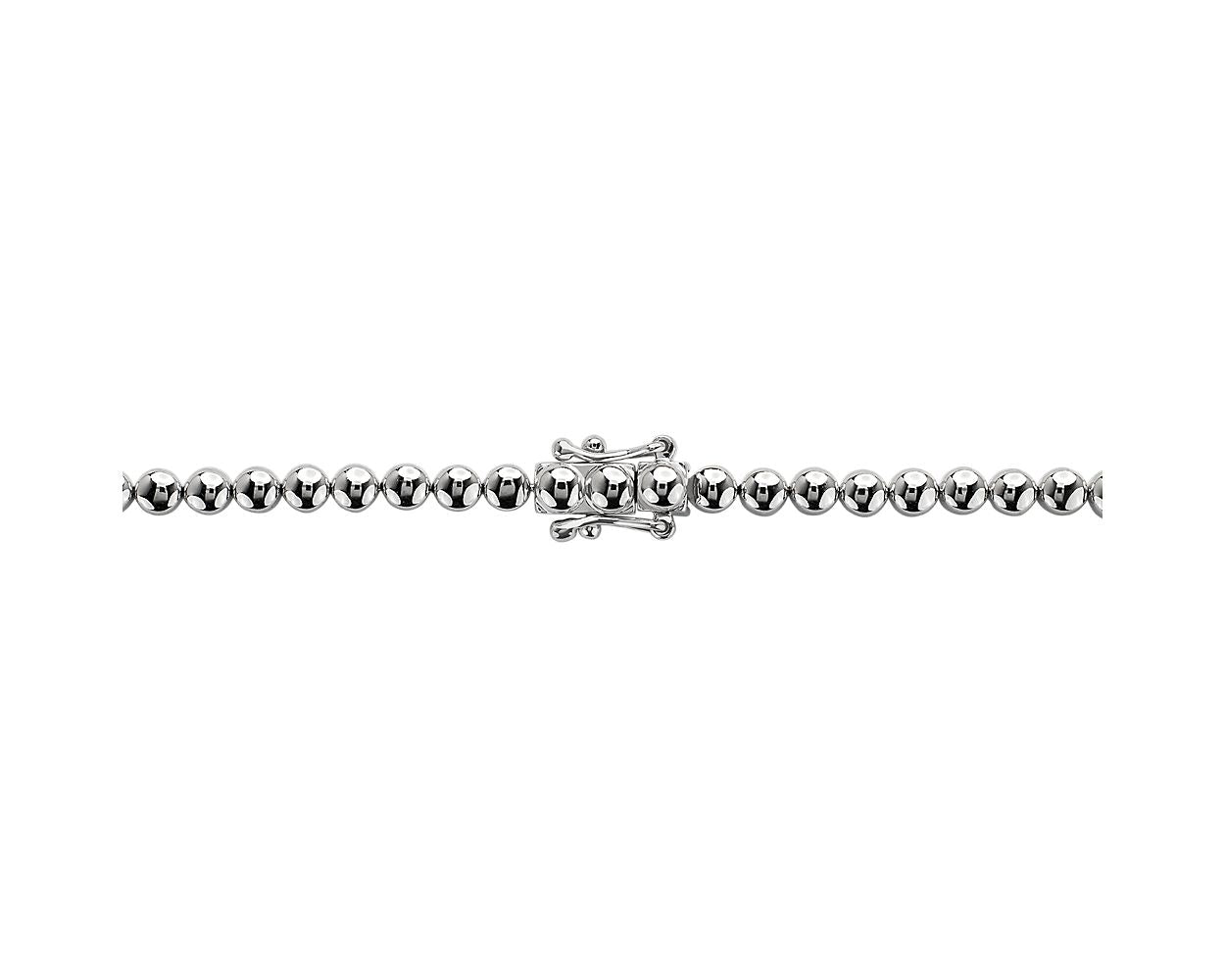 Double Row Diamond Necklace - 14k White Gold - 5 1/4 Ct. Tw. - N-0016WG14DRD