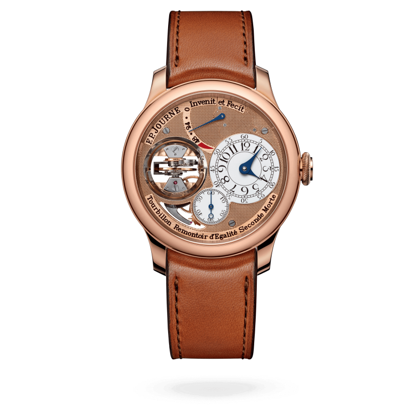 F.P. Journe Classique Tourbillon Souverain Rose Gold 42 MM - Brown Leather Strap - Brown Dial - Tourbillon Souverain