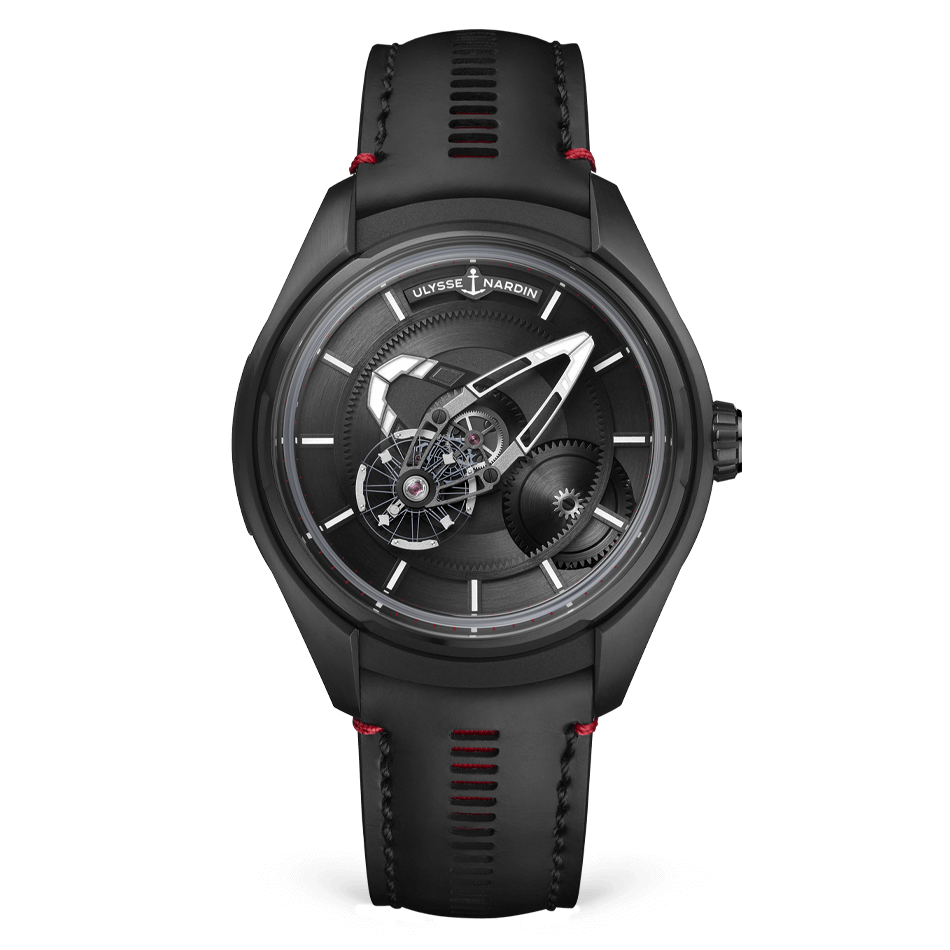Ulysse Nardin Freak Titanium 43 MM - Black Leather Strap - Black Dial - 2303-270.1/BLACK