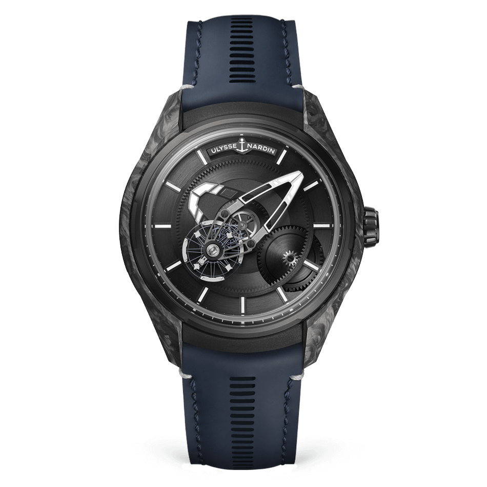 Ulysse Nardin Freak Carbonium 43 MM - Blue Leather Strap - Black Dial - 2303-270.1/CARB