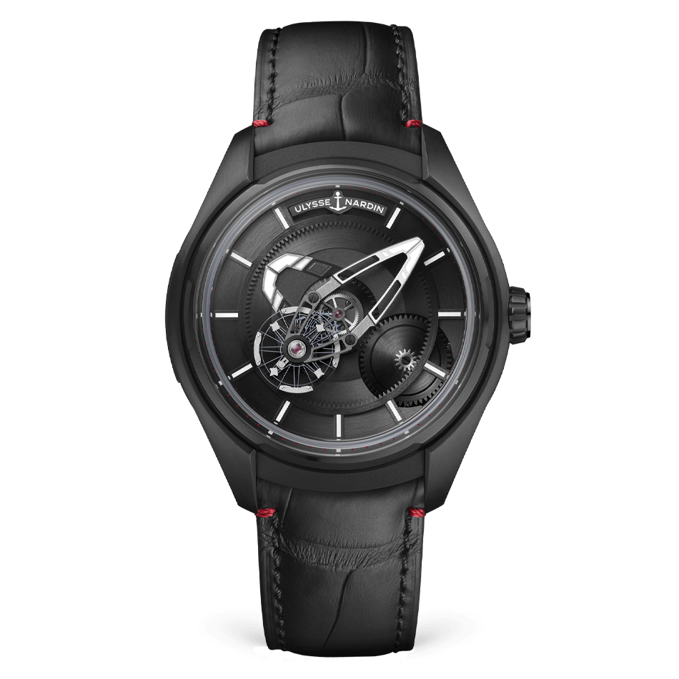 Ulysse Nardin Freak Titanium 43 MM - Black Leather Strap - Black Dial - 2303-270/BLACK
