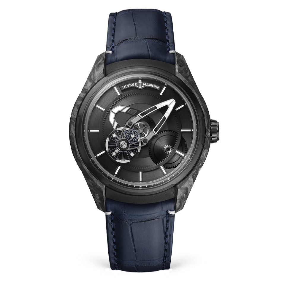 Ulysse Nardin Freak Carbonium 43 MM - Blue Leather Strap - Black Dial - 2303-270/CARB