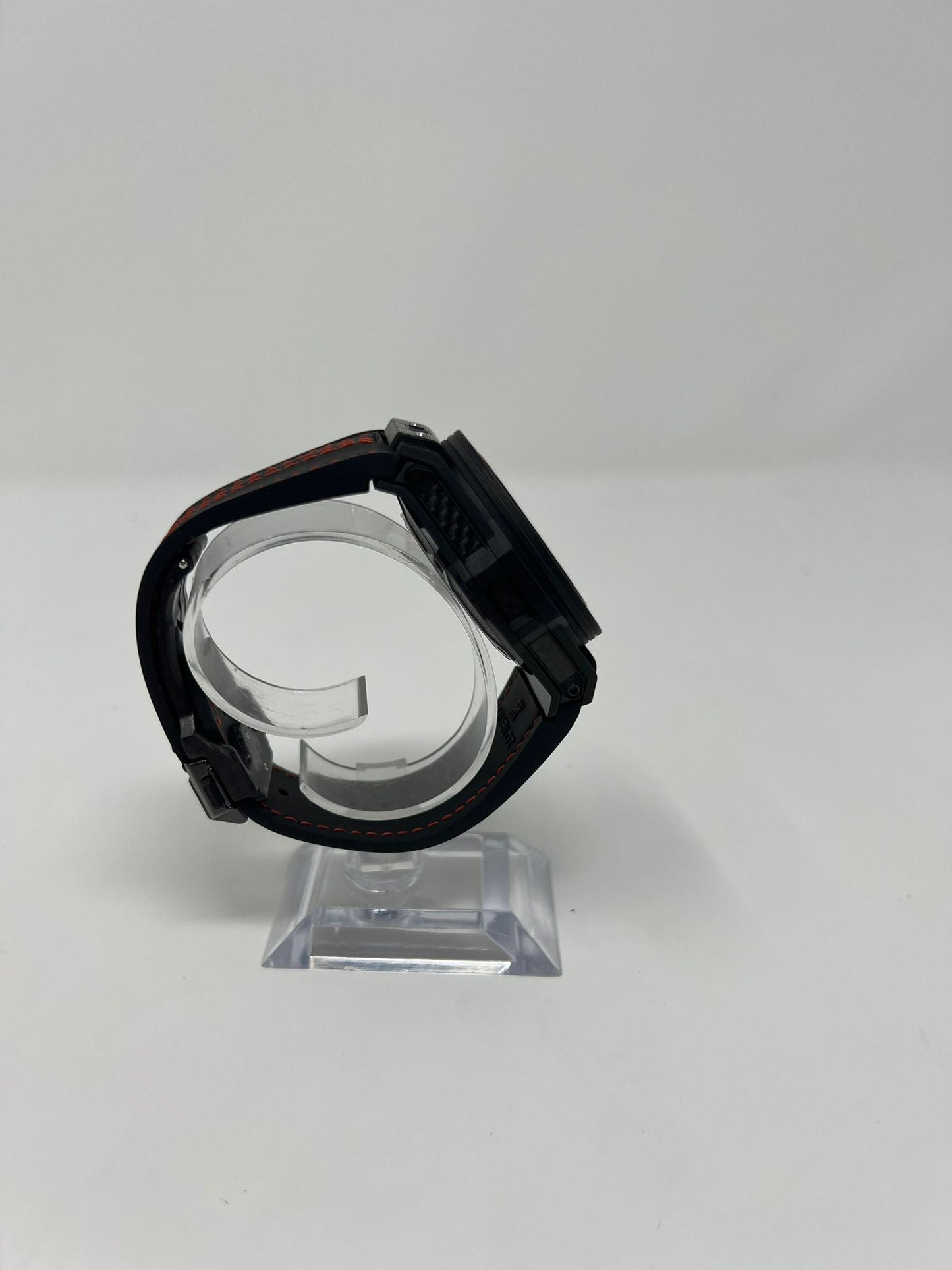 Hublot Big Bang Ferrari Carbon Red Magic 45 MM - Black Leather Strap - Red Skeleton Dial - 401.QX.0123.VR