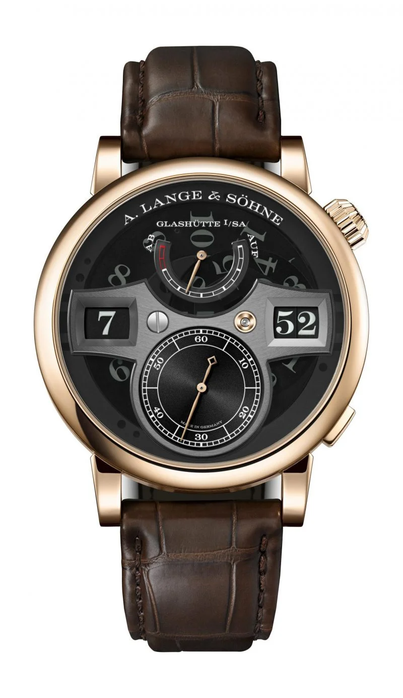 A.Lange & Söhne Zeitwerk - 41.9 MM - Yellow Gold - Black Dial - 142.055