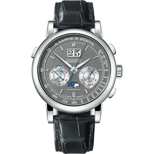 A.Lange & Söhne - Datograph Perpetual Calendar - Moonphase - Chronograph - 41 MM - White Gold - Grey Dial - 410.038E