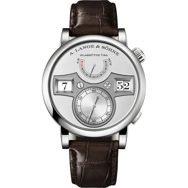A.Lange & Söhne Zeitwerk - 41.9 MM - Platinum - Rhodium Dial - 142.025