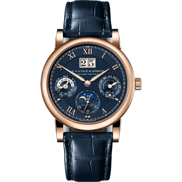 A.Lange & Söhne Langematik Perpetual Calendar and Moonphase - 38.5MM - Rose Gold - Blue Dial - 310.037E
