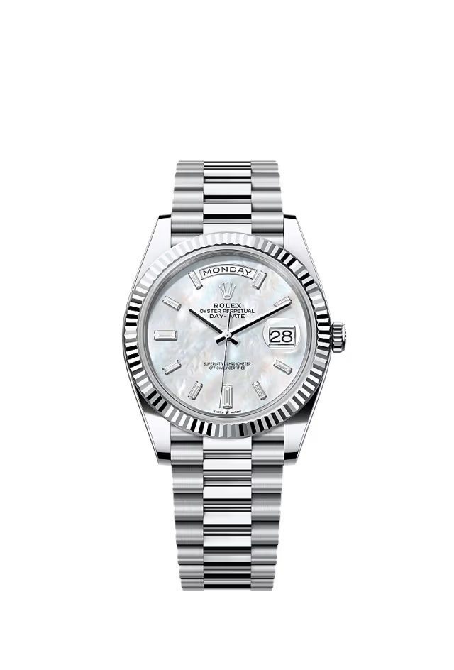 Rolex Day-Date - 40 MM - Platinum - MoP White Dial - 228236 PMoPWd
