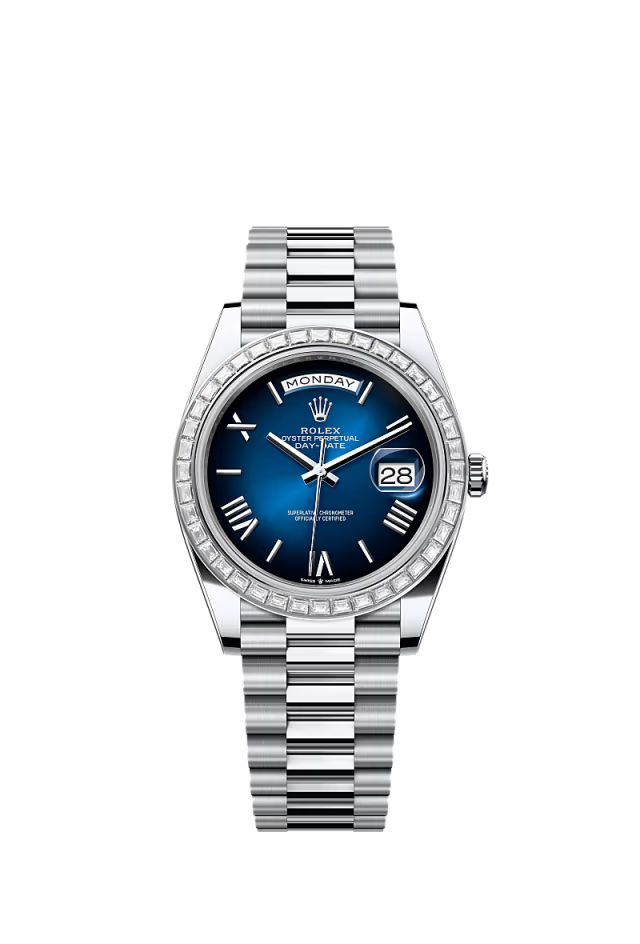 Rolex Day-Date - 40 MM - Platinum - Blue Dial - 228396TBR PBD