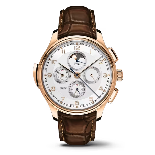 IWC Portugieser - Grande Complication - Chronograph - Perpetual Calendar - Minute Repeater - Rose Gold - 45 MM - Silver Dial - IW377602