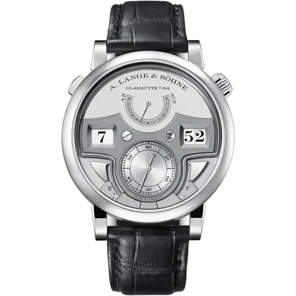 A.Lange & Söhne Zeitwerk - 44.2 MM - Platinum - Rhodium Dial - 147.025F