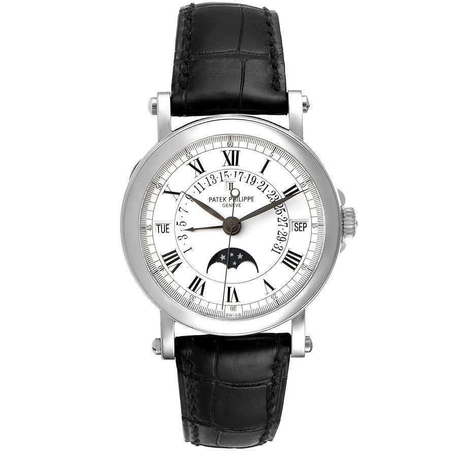 Patek Philippe Complications - Perpetual Calendar and Moonphase - 36 MM - White Gold - 5059G