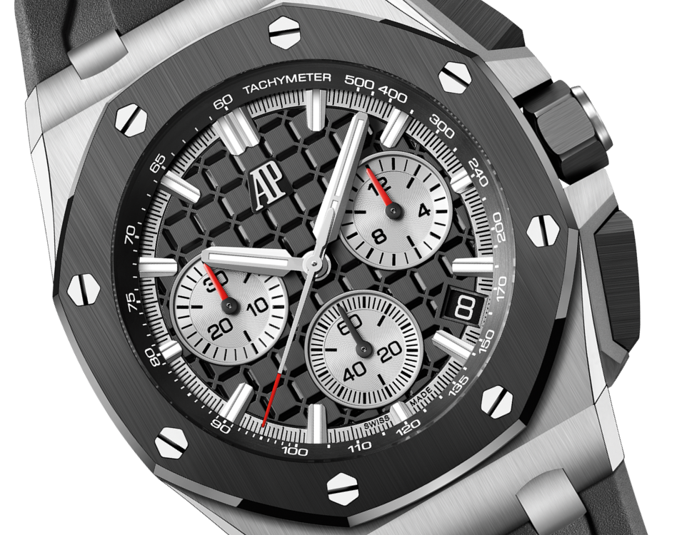 Audemars Piguet Royal Oak Offshore Stainless Steel Selfwinding Chronograph 43 MM - Black Rubber Strap - Black Dial - 26420SO.OO.A002CA.01