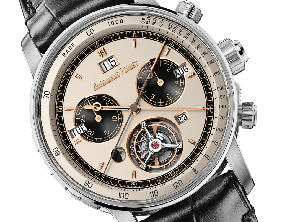 Audemars Piguet Code 11.59 Ultra Complication Universelle (RD#4) White Gold 42 MM - Black Leather Strap - Beige Dial - 26398BC.OO.D002CR.04