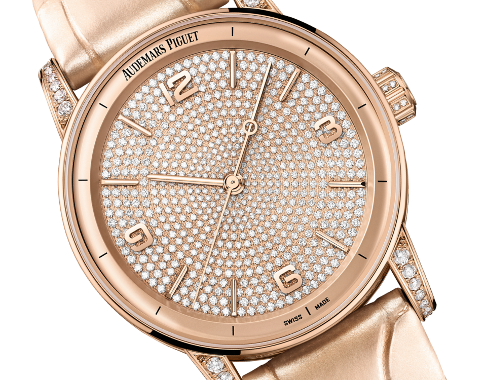 Audemars Piguet Code 11.59 Selfwinding Pink Diamond Case 41 MM - Beige Leather Strap - Pink Diamond Dial - Pink Gold Bezel - 15210OR.ZZ.D208CR.01
