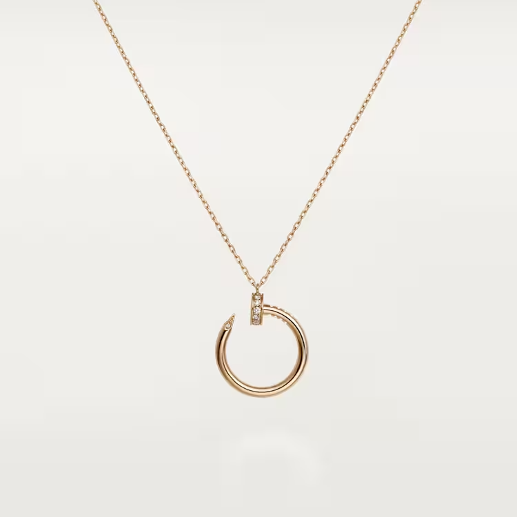 Cartier Juste Un Clou Necklace - Rose Gold - Diamonds - B7224888