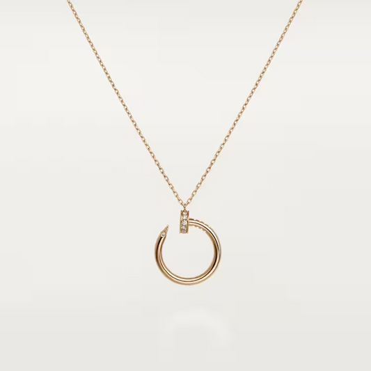 Cartier Juste Un Clou Necklace - Rose Gold - Diamonds - B7224888